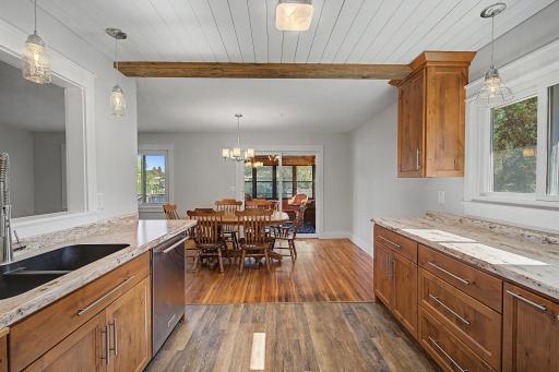 Kitchen opens up to both the living room and dining room so you will not be left out from family and friends