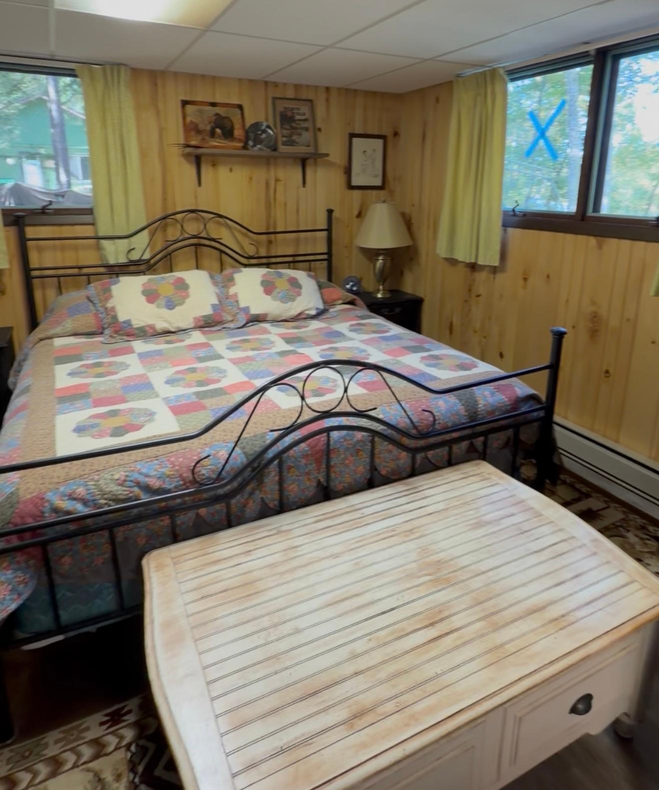 Lower level family room. It is currently used as an additional sleeping area. It could be turned into a 4th bedroom, if preferred, or used as a larger family room.