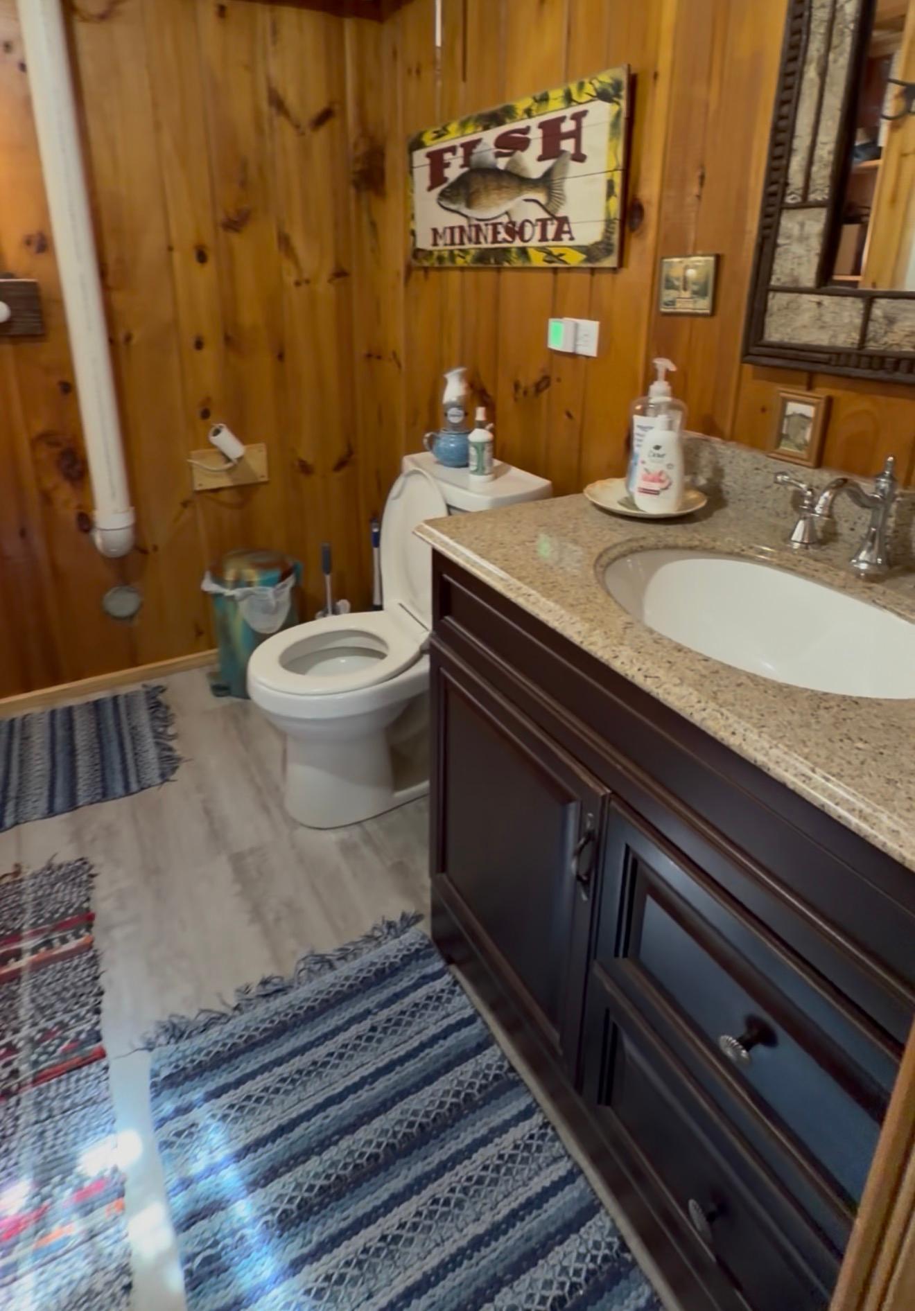 Lower level full bathroom.