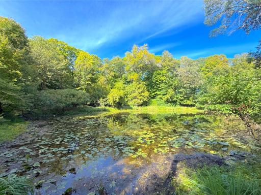 A designated preservation area keeps a portion of the property natural and untouched, helping maintain the privacy and peaceful character of this beautiful wooded setting.
