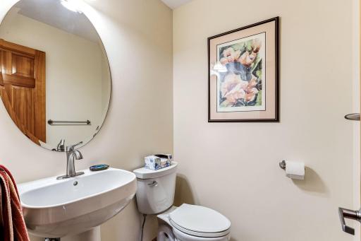 Conveniently located main floor powder room