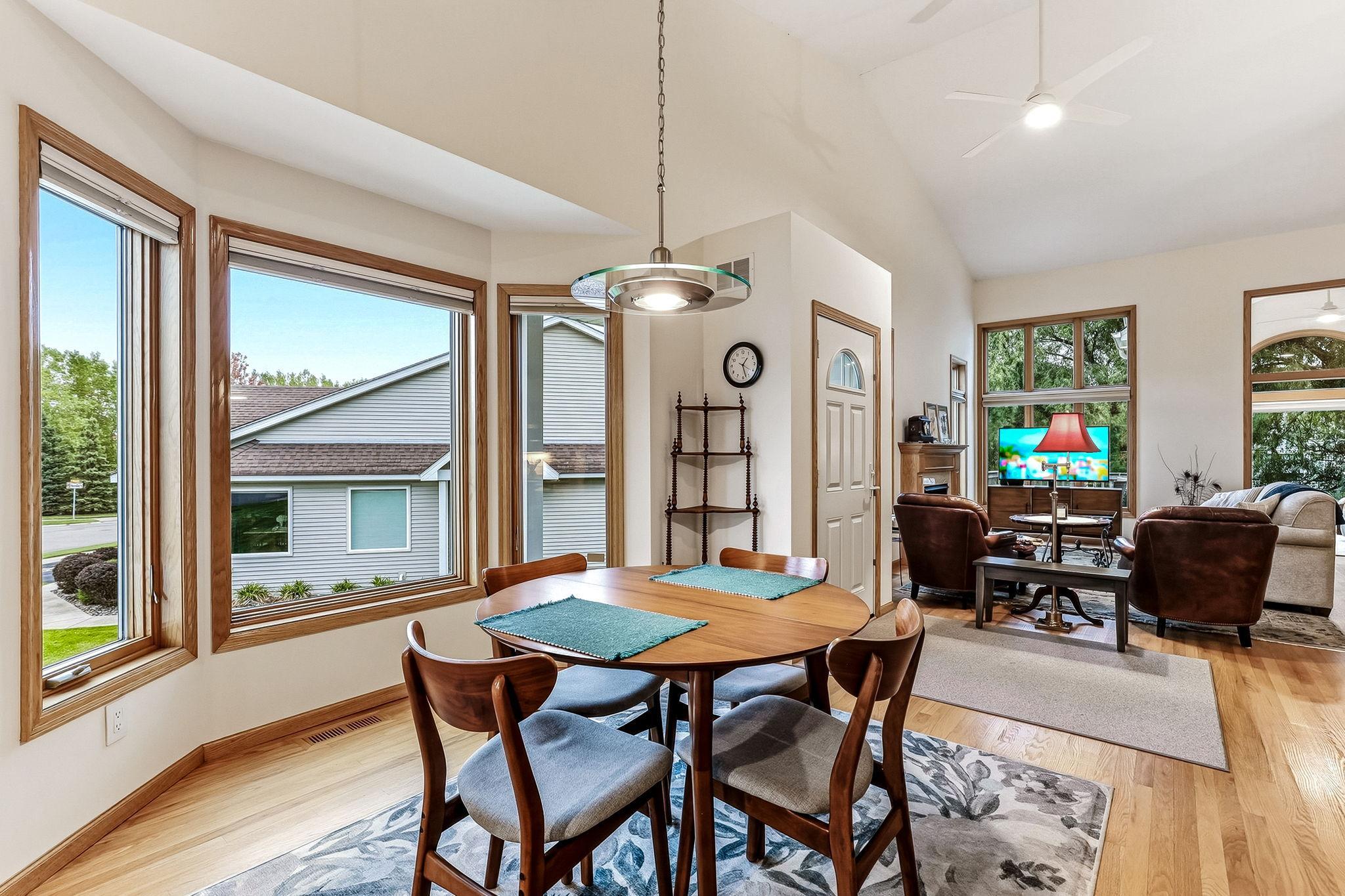 Large windows make the whole house open and bright