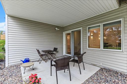 Patio under the deck with easy access to the family room!