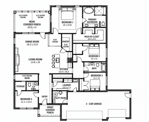 Floor Plan for 1165 167th Street, Hammond, WI 54015-5416