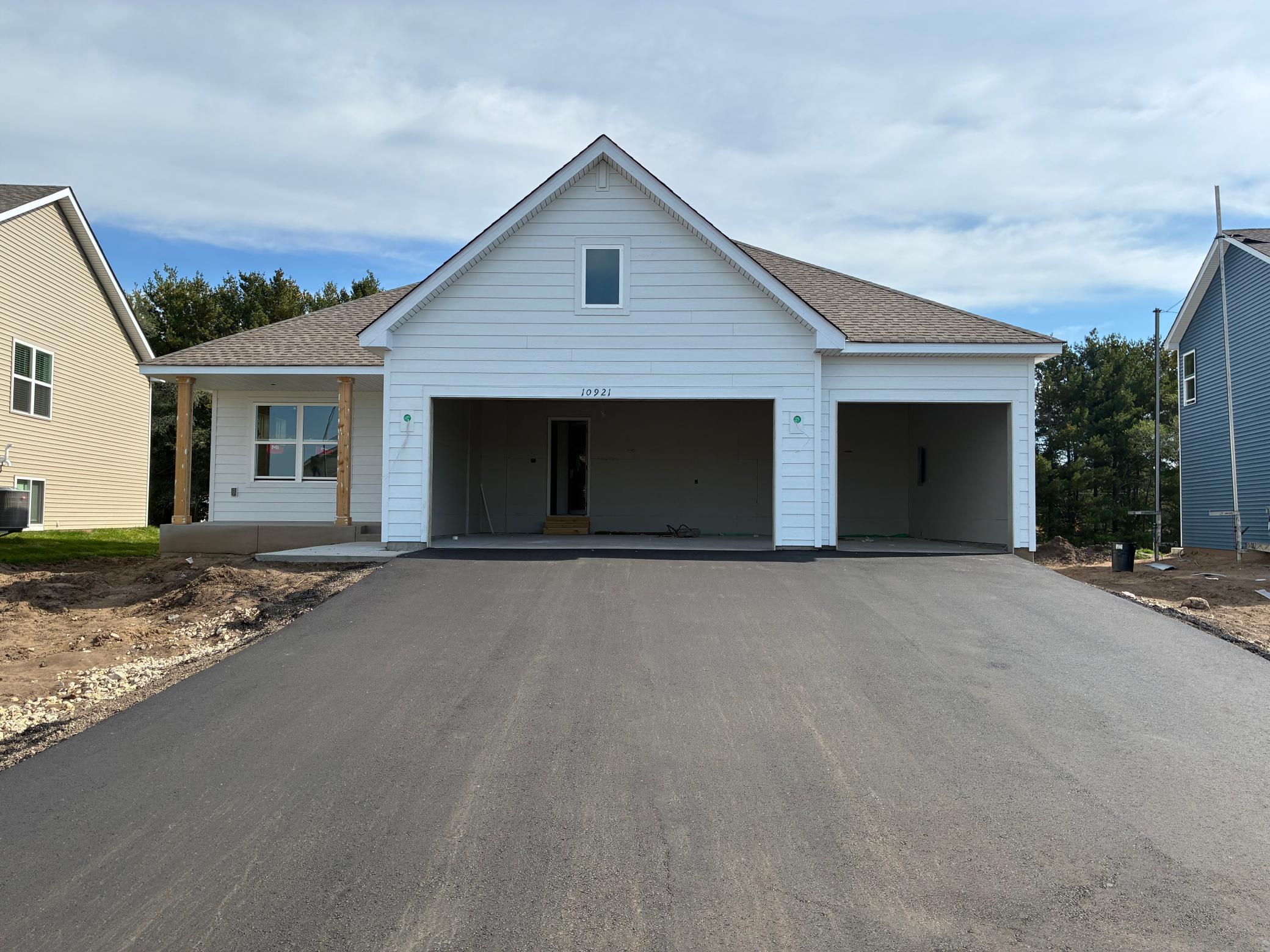 (Photo is of the actual home in progress.)