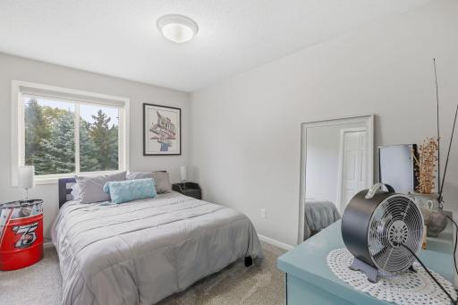 Upstairs bedroom with newer carpet.