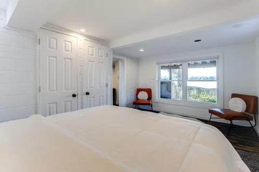 Wake up to beautiful lake views right from the bedroom.