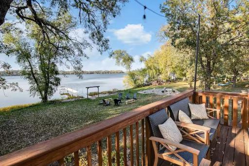 Wake up to peaceful Wolf Lake views right from your own backyard.