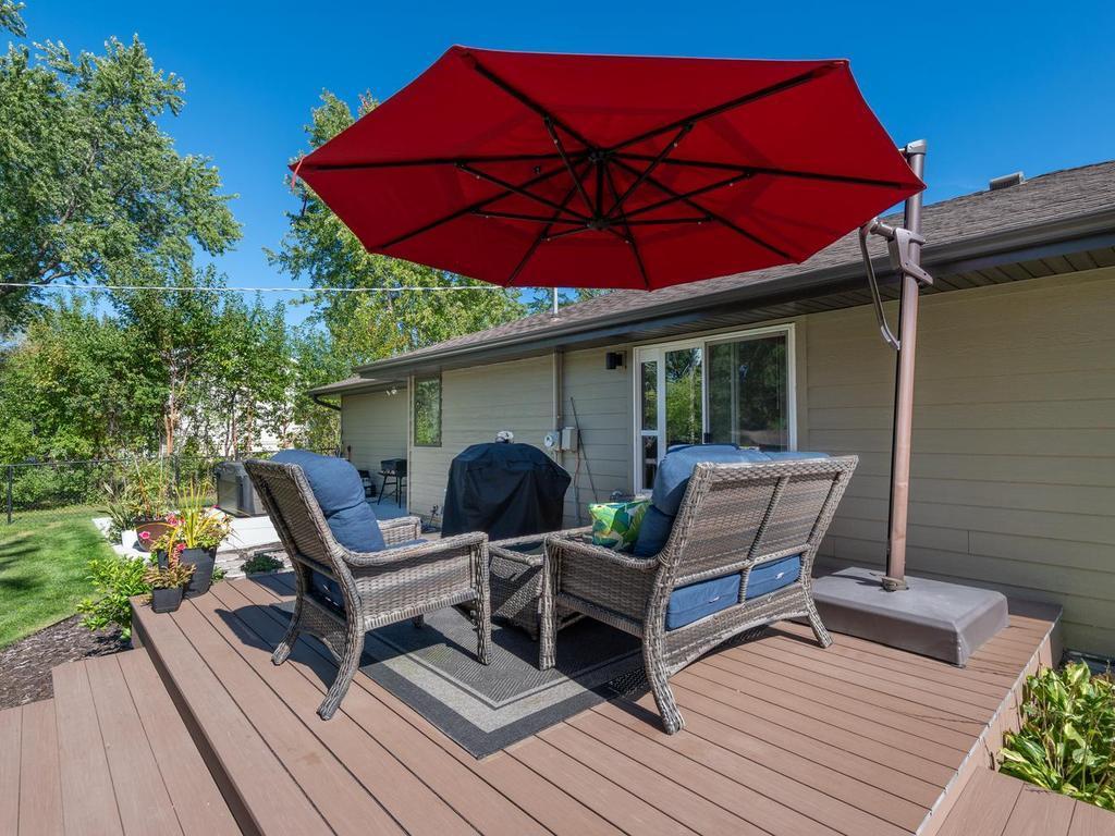 Another view of the deck, with room for seating and easy access to the yard.
