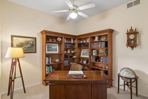 The office is a flexible space that could easily convert to the 4th bedroom.
