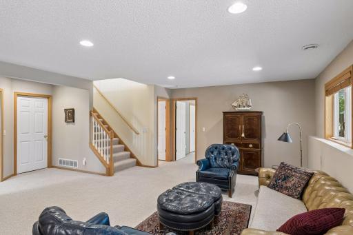 The lower level of this townhouse is massive and features a huge family room, 2 bedrooms with storage, and a completely insane mechanical room big enough for a home gym.