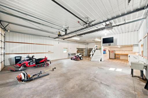 Inside the detached garage! Shop is heated and has water!