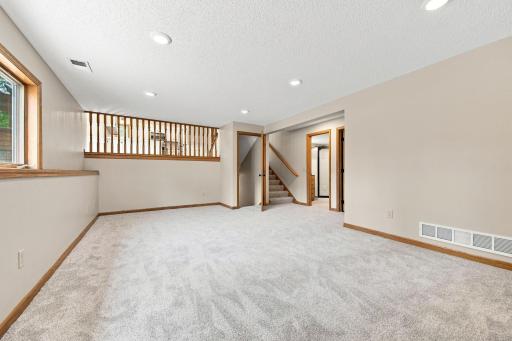 3rd level has a 3/4 bathroom and the laundry room.