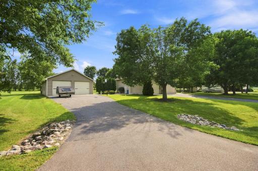 Incredible 32x48 detached garage! 2 separate driveways.
