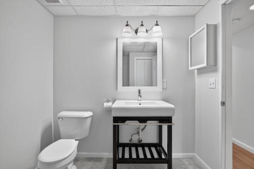 BATH IN BASEMENT