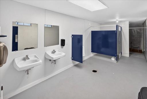 Clean and spacious restroom and shower facilities serve park residents and guests.