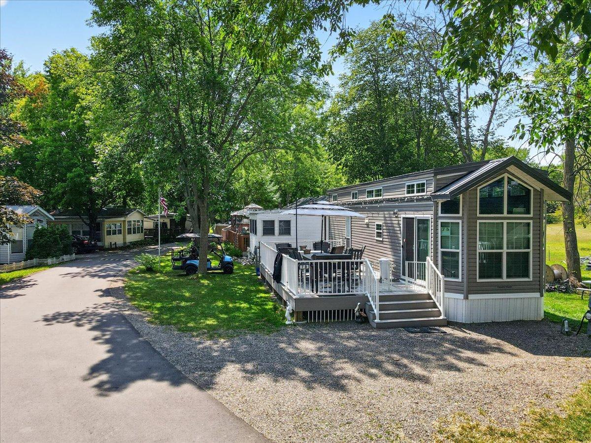 RV sites showcase the established layout and shaded surroundings throughout the park.