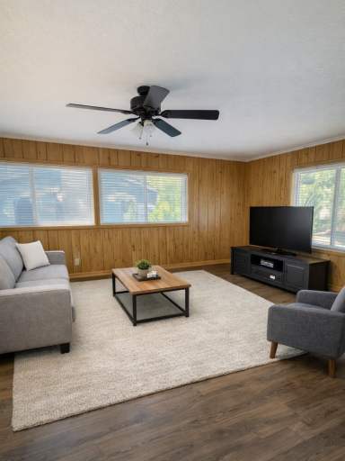 Large main floor family room off of the kitchen create space and functionality for gathering to watch the big game, host a shower or set up a play room