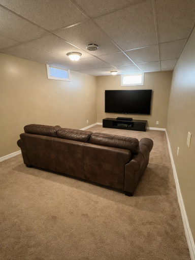 The lower level is highlighted by another family room