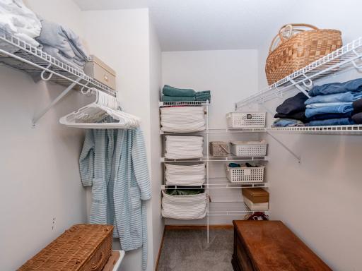 Stay organized in this oversized walk-in closet