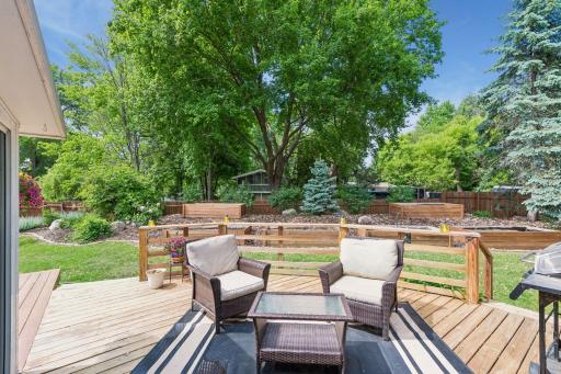 Conversation areas peppered throughout the yard.