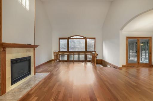 For a long time, this home functioned without access to the basement from the main level. Recently, the stairs were added, making a convenient way to enjoy the finished basement!