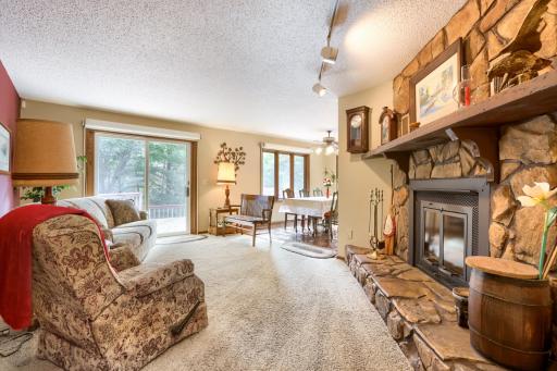 9900 Primrose Ave Living room w/woodburning fireplace