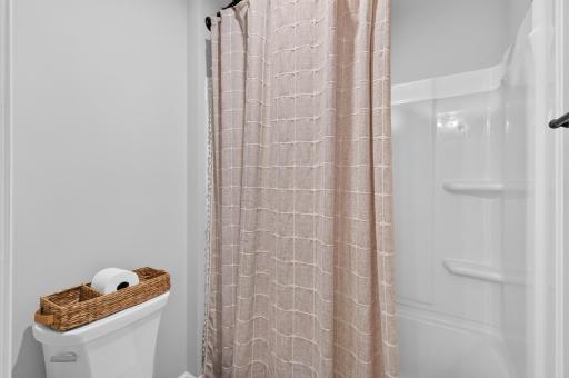 Upper Level Jack and Jill with Separate Facilities for the Tub-Shower and Toilet.