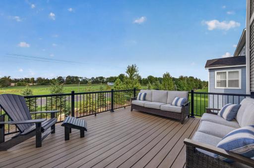 Maintenance-Free Deck Overlooking Peaceful Farm Views with No Neighbors Directly Behind.j
