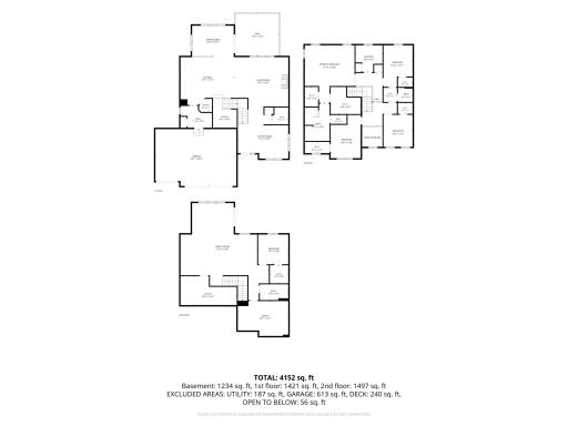 Full Floorplan 2- Story Home with Walk-Out.