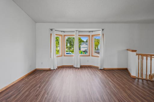 Lovely bay window in the living room.