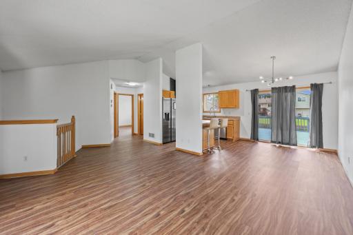 Fresh paint and new flooring throughout main level.