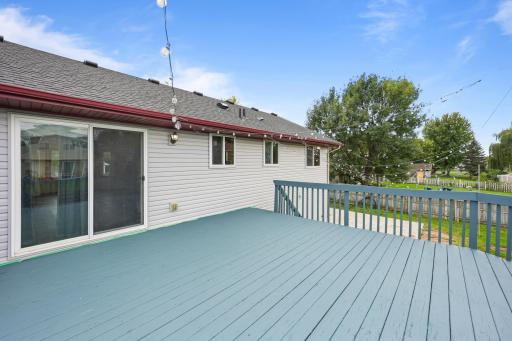 Deck off of dining Room.
