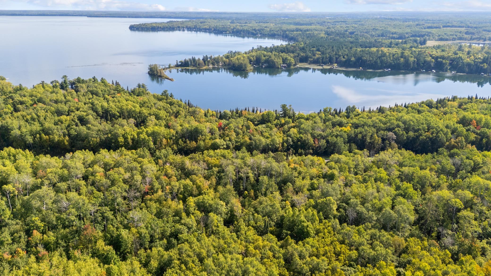 Expansive views of beautiful Ten Mile Lake and the surrounding Northwoods.