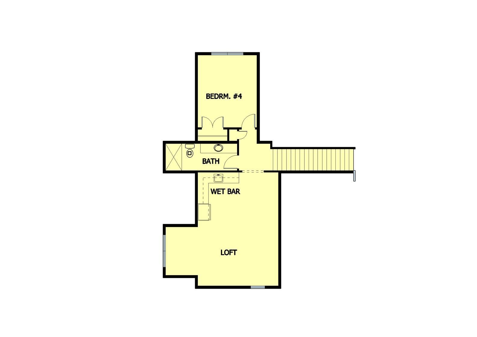 6205 Hillside Upper Level Floor Plan