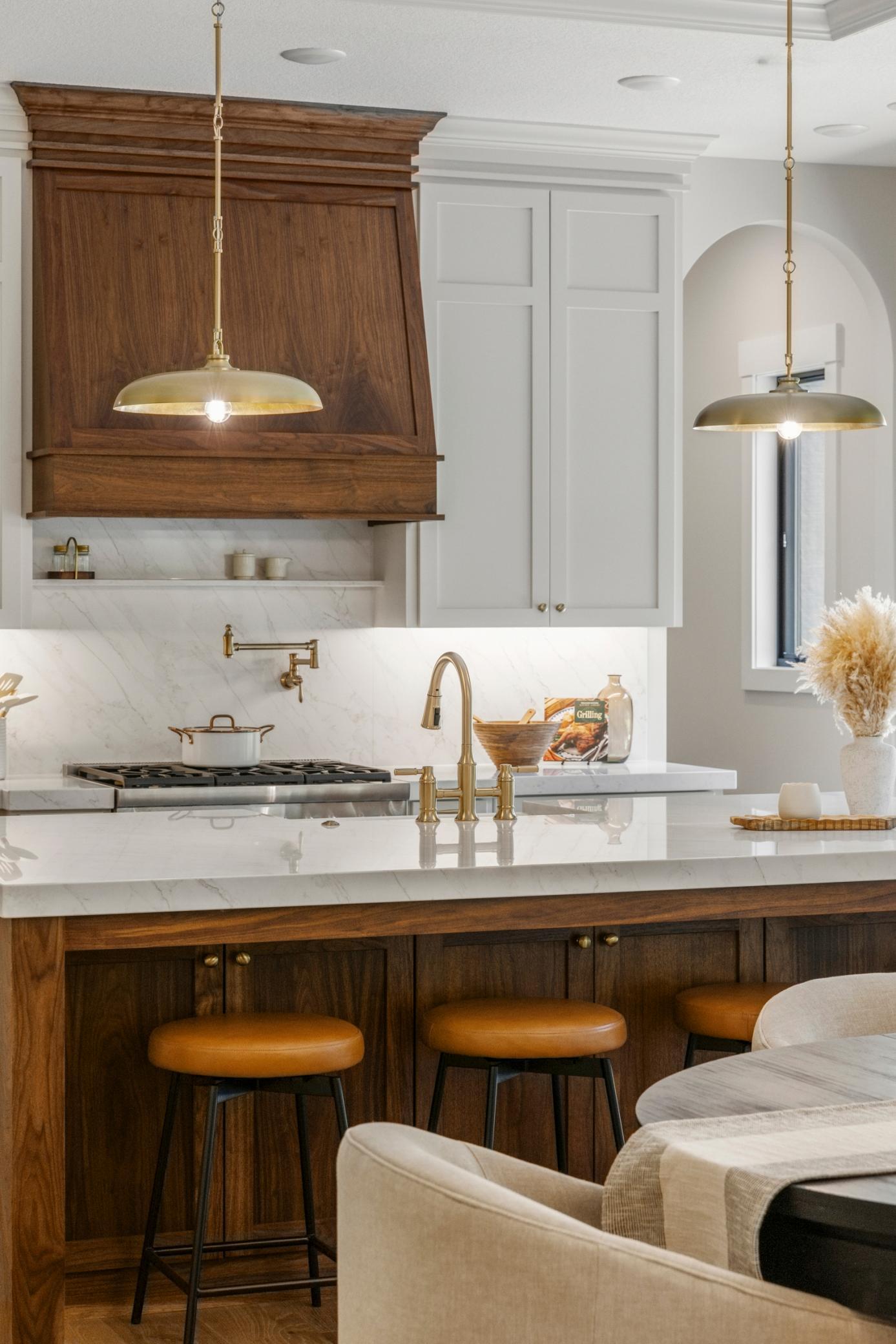 Kitchen featuring walnut woodwork & Thermador Appliances