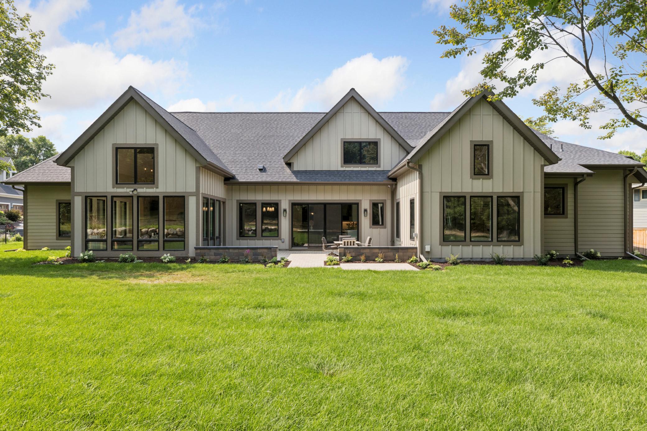 Private backyard fully landscaped