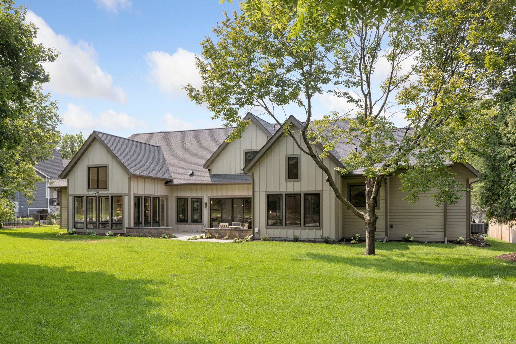 Private backyard fully landscaped