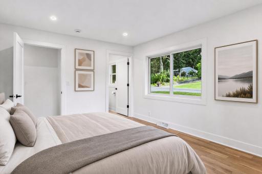 Virtually staged. 3rd main-level bedroom.