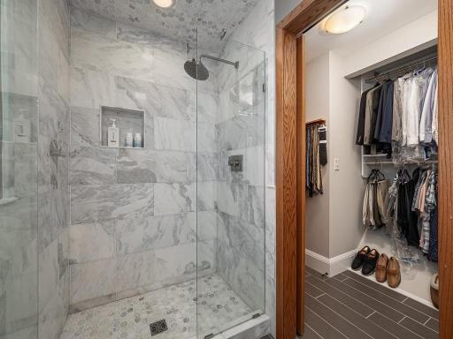 Beautifully custom tiled floor, walls and ceiling will pamper the next buyers of this home!