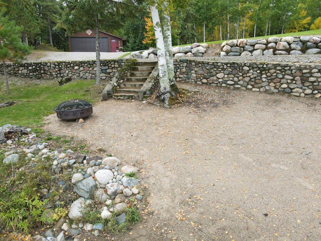 Lakeside firepit