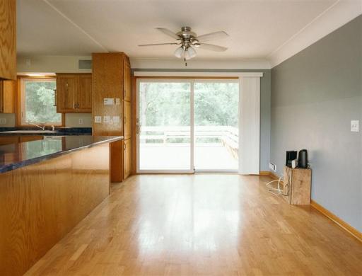 Lots of Natural Light flows in through the patio door and large Living Room window