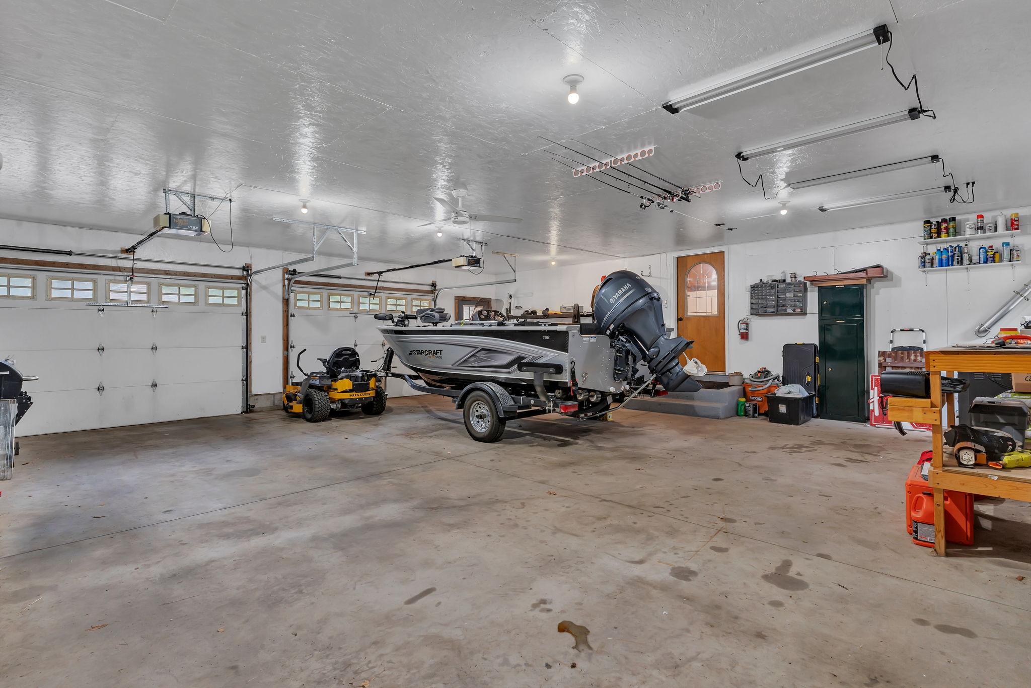212- Large attached heated garage- 32x30