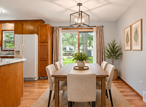 Dining Room Staged View