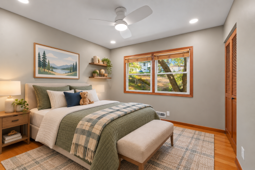 Virtually Staged - Bedroom 2 - Upper Level