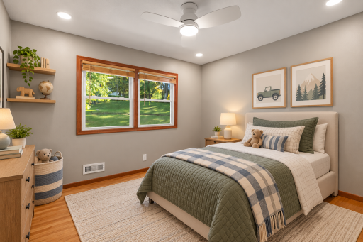 Virtually Staged - Bedroom 3 - Upper Level