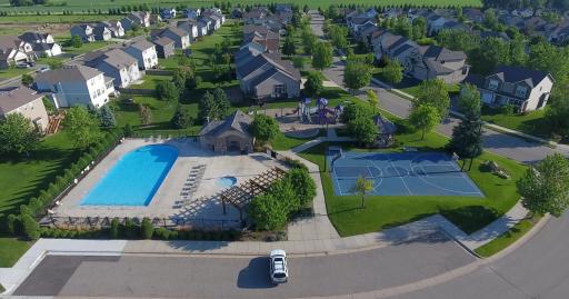 Enjoy the fantastic amenities in the Bridle Creek Community with an in-ground pool, basketball court, and playground.