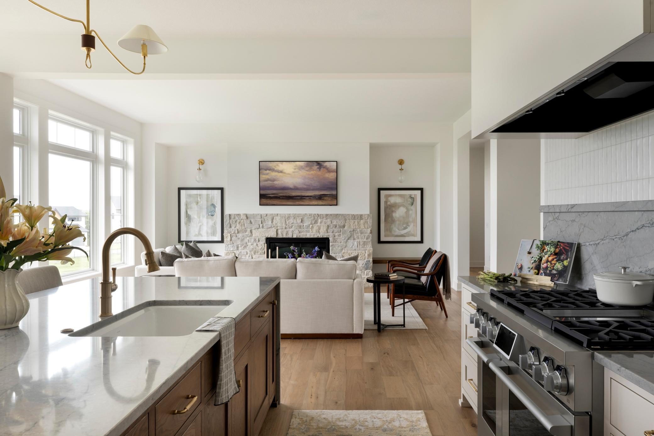 View from Kitchen to Great Room