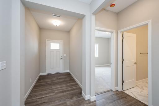 Entry - photos are of a completed inventory home of the same floorplan. Colors and selections may differ.