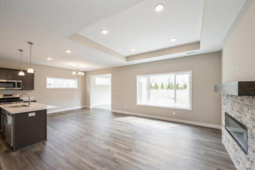 Living room - photos are of a completed inventory home of the same floorplan. Colors and selections may differ.